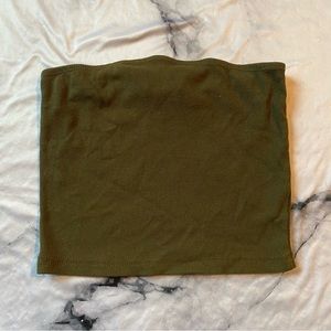 SHEIN Olive Green Tube Top XS